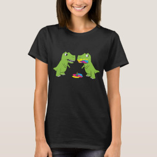 Cute Dinosaur Did You Eat The Last Unicorn Funny D T-Shirt