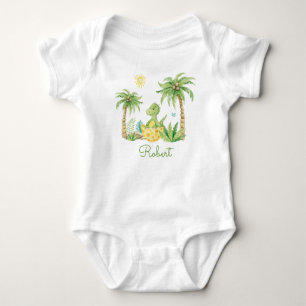 Cute Dinosaur Egg  Baby Bodysuit