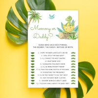 Cute Dinosaur Egg Mummy or Daddy Baby Shower Game