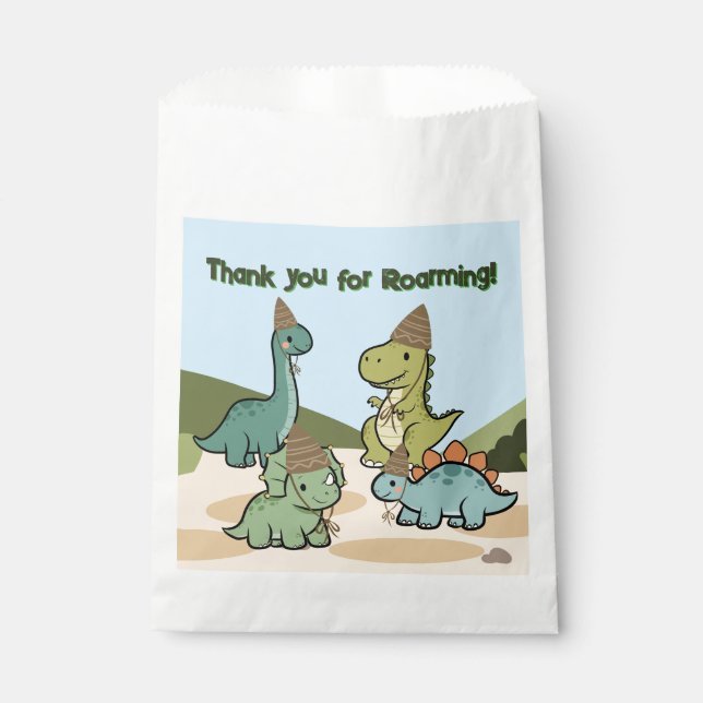 Cute Dinosaur Favour Bags (Front)