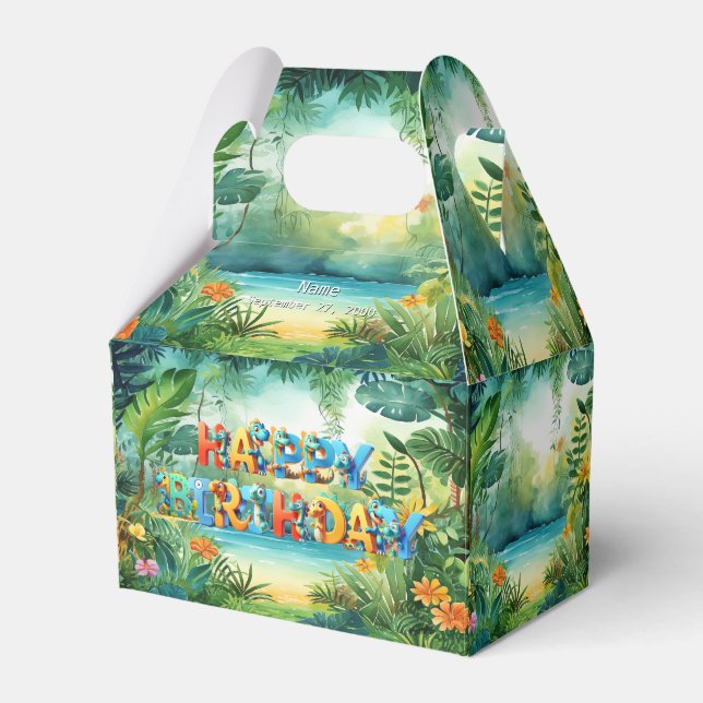 Cute Dinosaur Favour Box (Front Side)