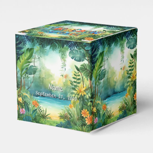 Cute Dinosaur Favour Box (Front Side)