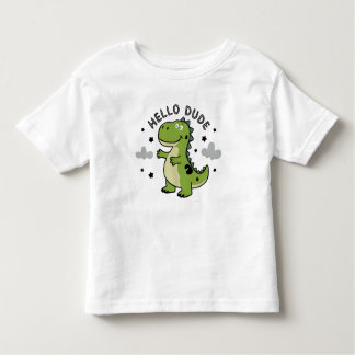 Cute Dinosaur for أطفال Kids | Hello Dude Toddler T-Shirt