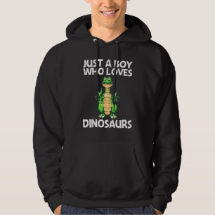 Cute Dinosaur For Boys Kids Dino Extinct Dinosaur Hoodie
