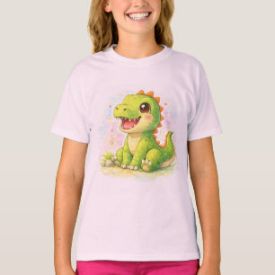 Cute Dinosaur Girls T-Shirt