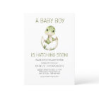 Cute Dinosaur Hatching Soon Baby Boy Shower