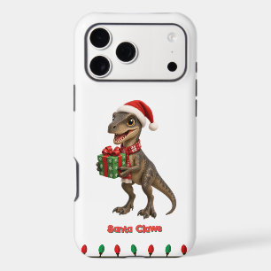 cute dinosaur in Santa hat Otterbox Case