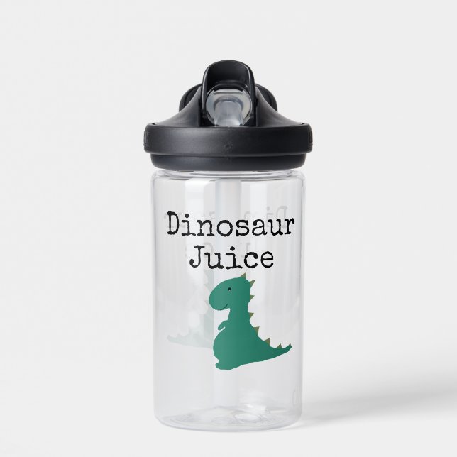 Cute Dinosaur Juice Water Bottle (Front)