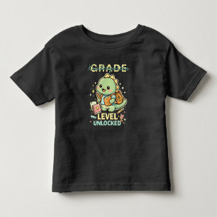 Cute Dinosaur Kindergarten Grade Level Unlocked Toddler T-Shirt