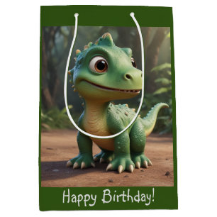 Cute Dinosaur Medium Gift Bag