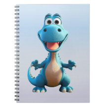 Cute Dinosaur Notebook 6.5 x 8.75 Inch