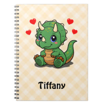 Cute Dinosaur Notebook – Add Name