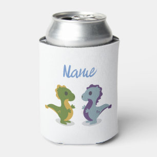 Cute Dinosaur Pair Thunder_Cove Can Cooler