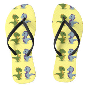 Cute Dinosaur Pair Thunder_Cove Jandals