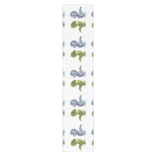 Cute Dinosaur Pair Thunder_Cove Short Table Runner