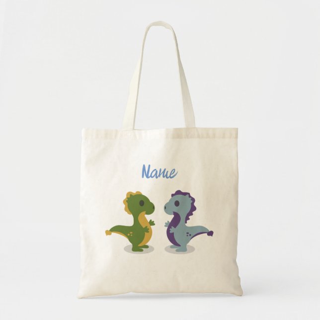 Cute Dinosaur Pair Thunder_Cove  Tote Bag (Front)