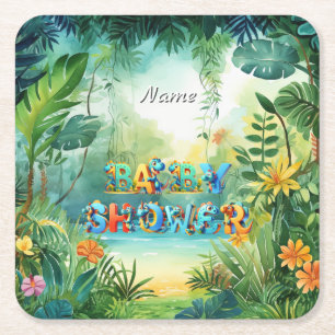 Cute Dinosaur Paper Coaster