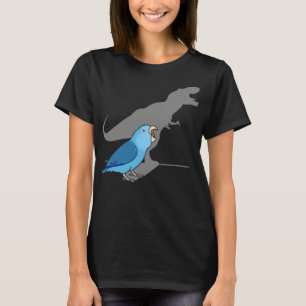 Cute Dinosaur parrot, Birb memes, Funny t-rex blue T-Shirt