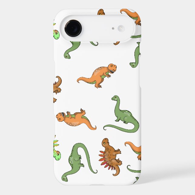 Cute Dinosaur Pattern Barely There iPod Cover (Back)