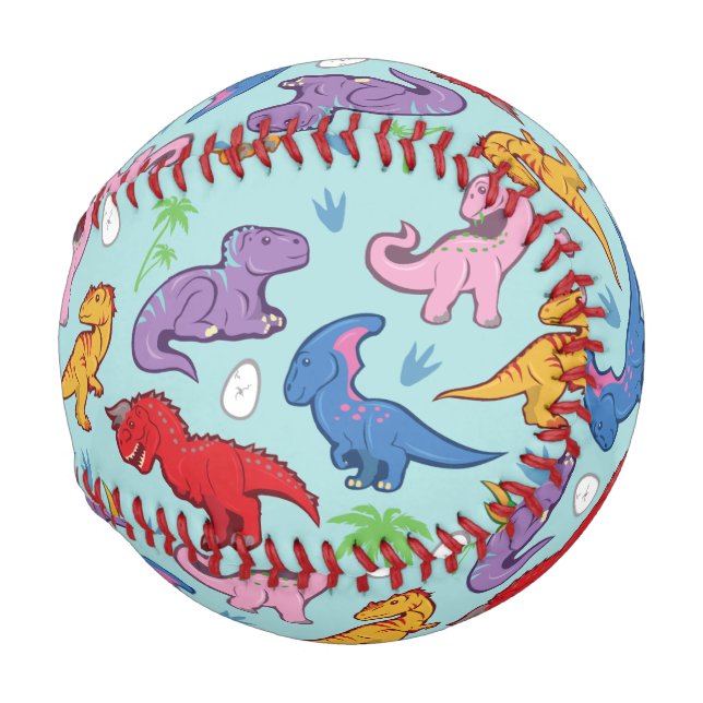 Cute Dinosaur Pattern Baseball (Back Left)