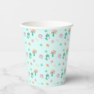 Cute Dinosaur Pattern Birthday Paper Cups