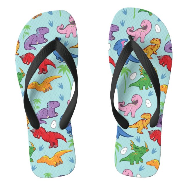 Cute Dinosaur Pattern Jandals (Footbed)