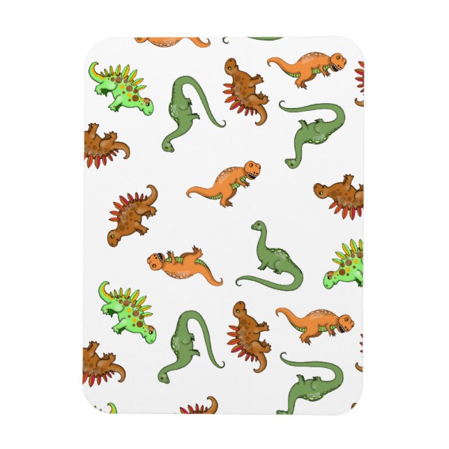 Cute Dinosaur Pattern Magnet (Vertical)