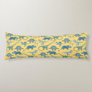 Cute Dinosaur Pattern Yellow Body Cushion