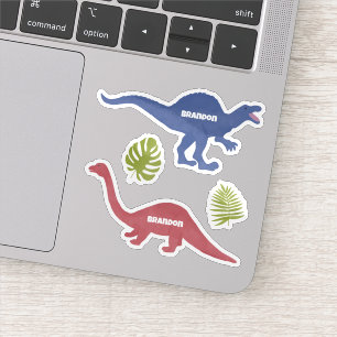 Cute Dinosaur Personalised Name Labels, 