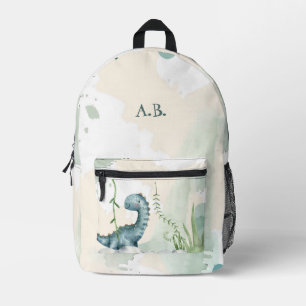 Cute Dinosaur Personalised School Backpack