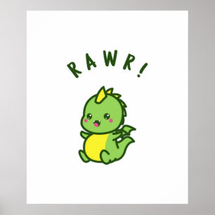 Cute Dinosaur Poster