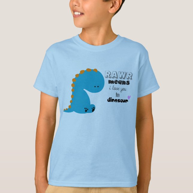 cute dinosaur rawr shirt (Front)