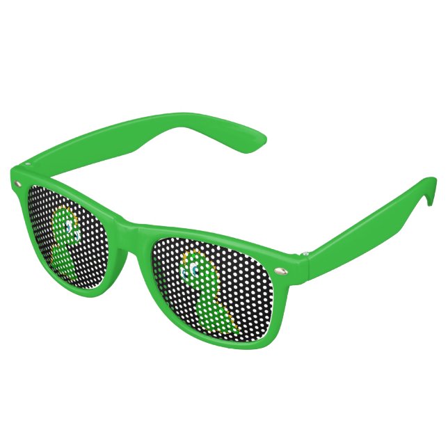 Cute Dinosaur Retro Sunglasses (Angled)