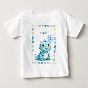 Cute Dinosaur roar Boy Happy birthday party Baby T-Shirt