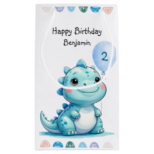 Cute Dinosaur roar Boy Happy birthday party Small Gift Bag