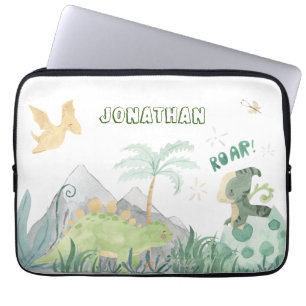Cute Dinosaur School Laptop Sleeve