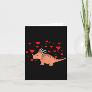 Cute Dinosaur Shirt For Valentines Day _ Tricerato Card