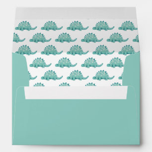 Cute Dinosaur Stegosaurus kids Envelope
