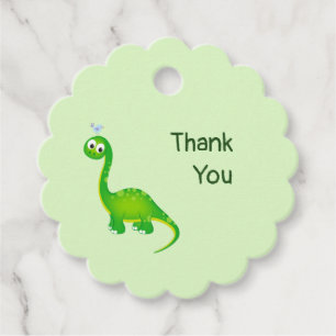Cute Dinosaur Thank You Favour Tags