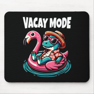 Cute Dinosaur Vacay Mode Funny Family Vacation Kid Mouse Pad