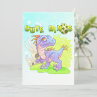 cute dinosaur velociraptor