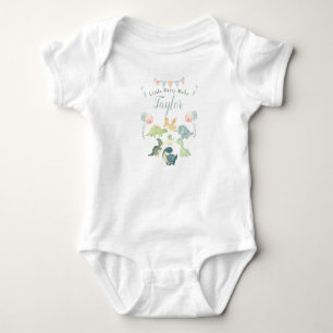 Cute Dinosaur Watercolor Personalised Baby Bodysuit