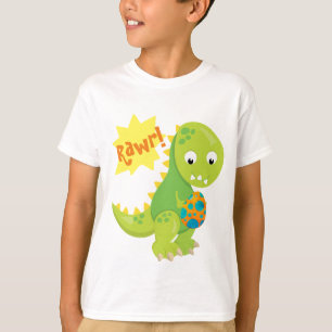 Cute Dinosaur with a coloured egg T-Shirt