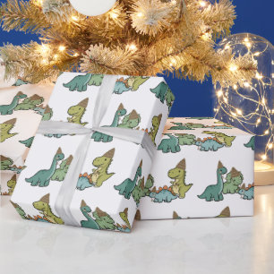 Cute Dinosaur Wrapping Paper