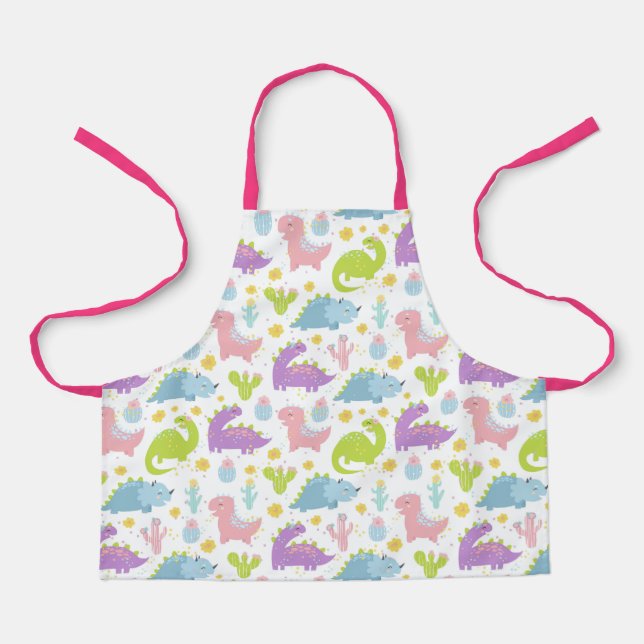 Cute Dinosaurs Apron (Front)