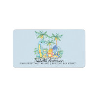 Cute Dinosaurs Baby Shower Address Label