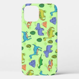 Cute Dinosaurs, Cartoon Style. iPhone 12 Case