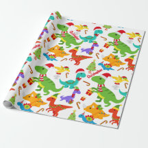 Cute Dinosaurs Christmas Personalised