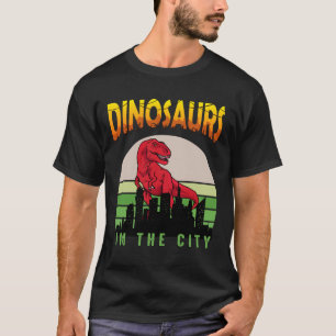 Cute Dinosaurs in the City T-Shirt