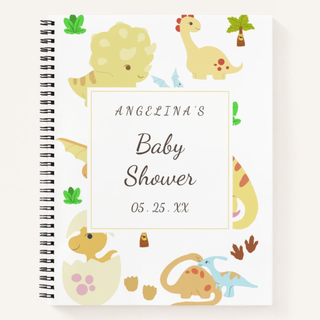Cute Dinosaurs  Notebook (Front)